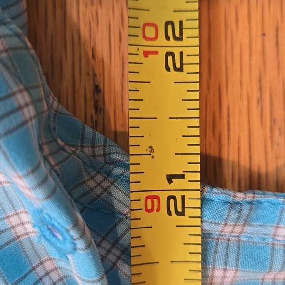 NWT Field & Stream Men's S Fishing Outdoor Short Sleeve Button-Up Plaid Blue - Picture 10 of 11